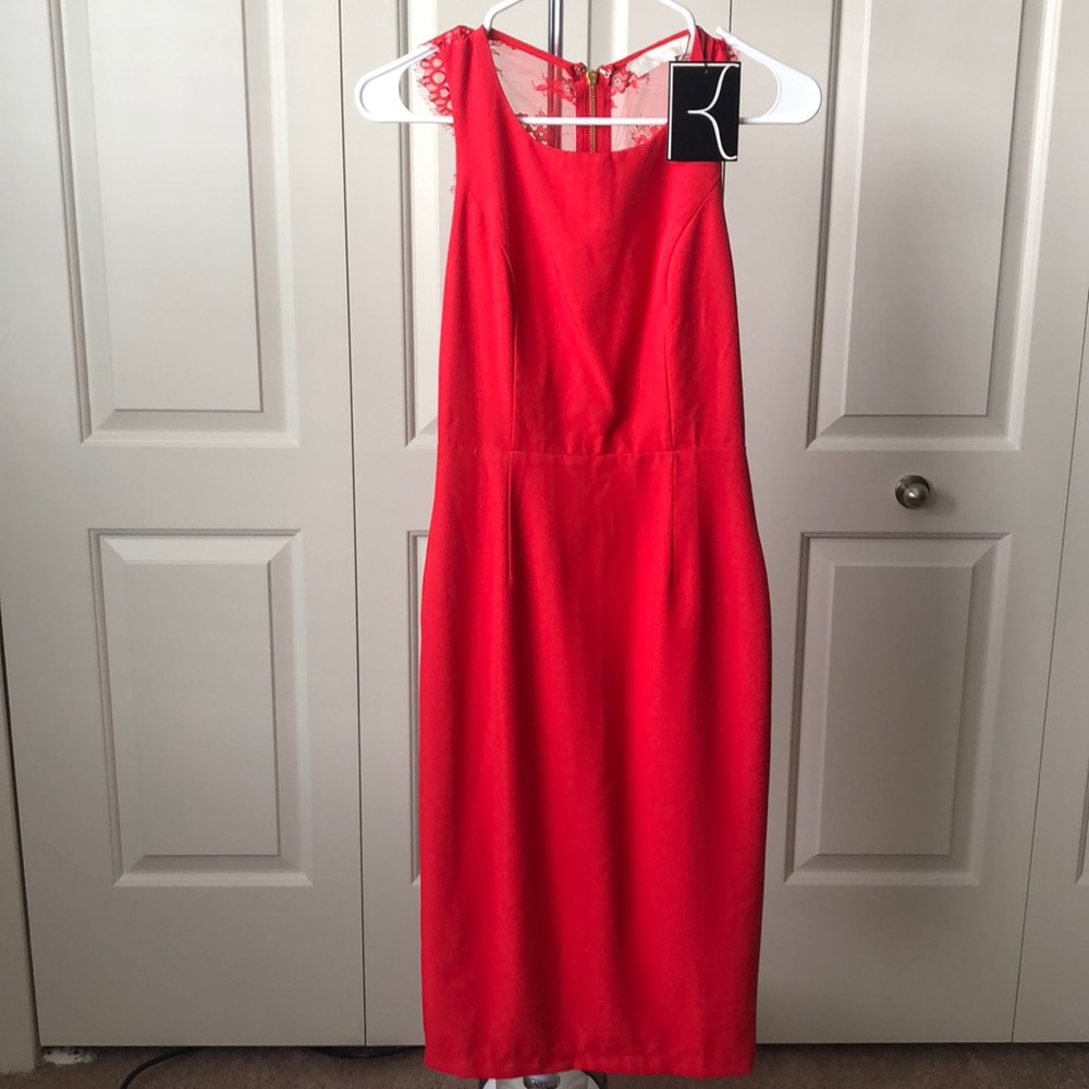 Lace Dress Red